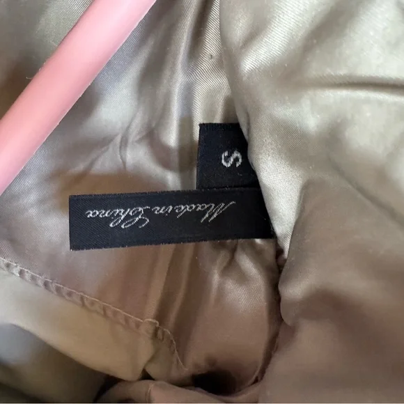 Andrew Marc Silver champaine Puffer Jacket with real Fur Hood down jacket - Picture 7 of 8